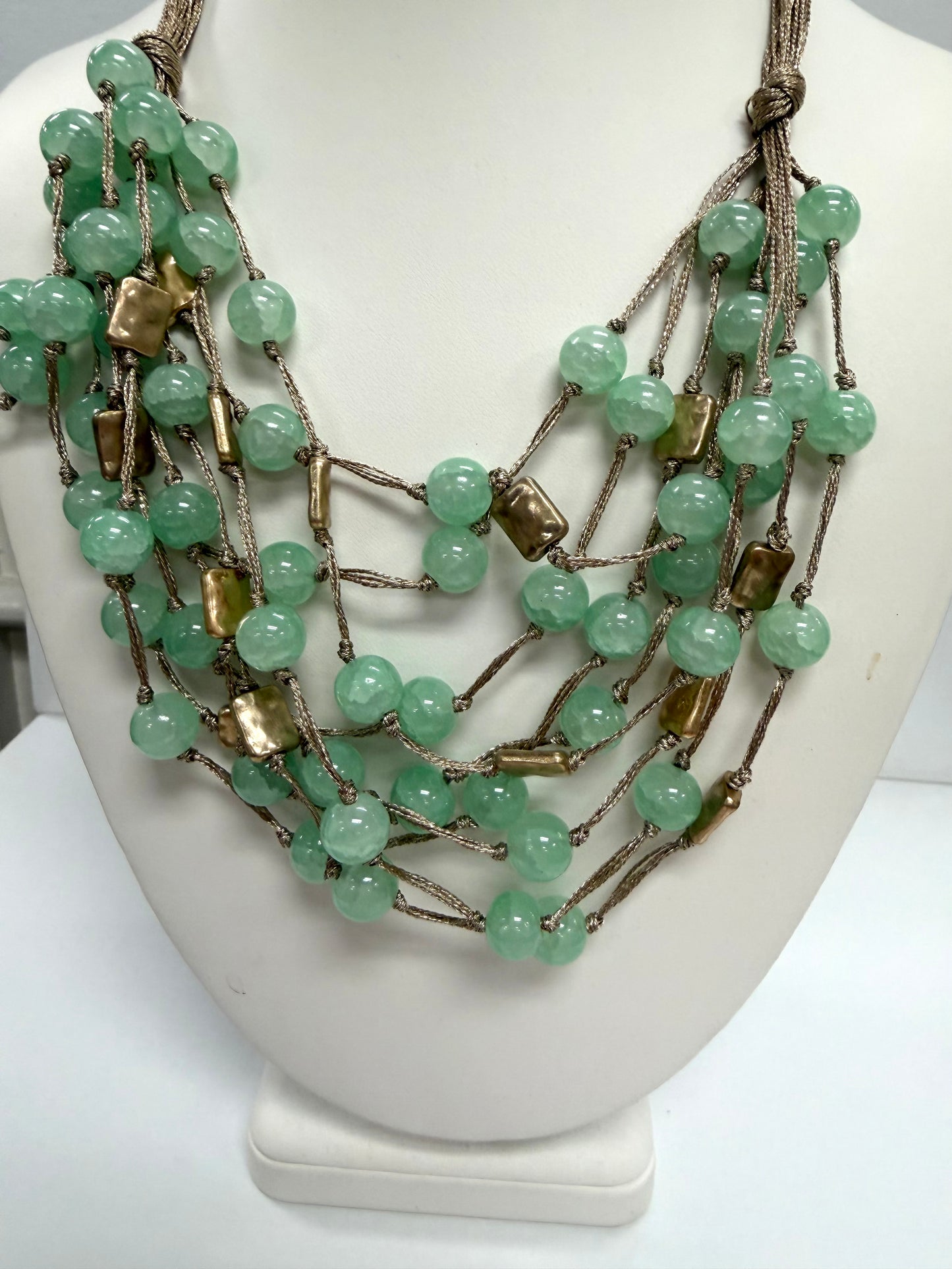 Seafoam Serenity Multi-Strand Necklace