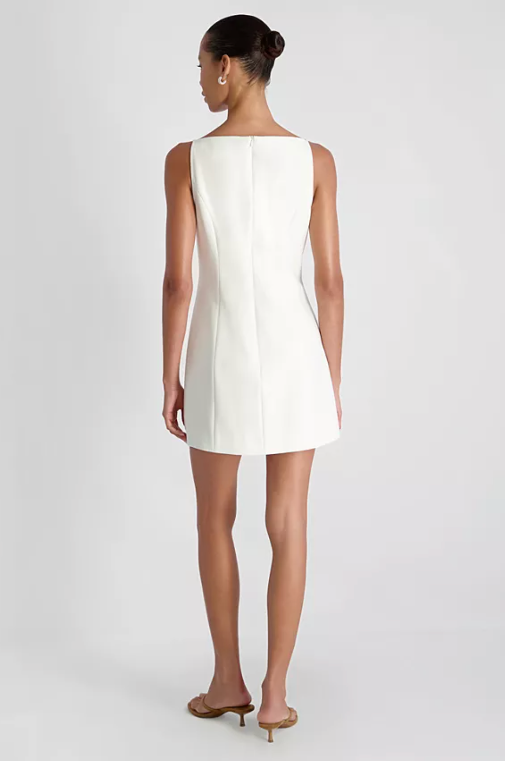 Azra Twill Square Neck Dress