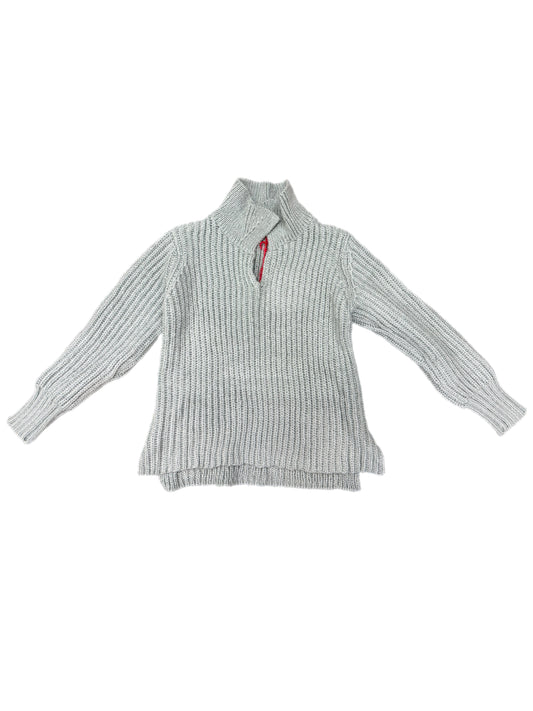 Teddy Cropped Polo Chunky-Antique Green Sweater