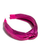 Metallic Knotted Headband - Pink