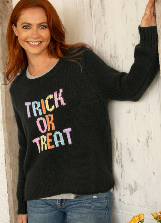 Trick or Treat Sweater - Black