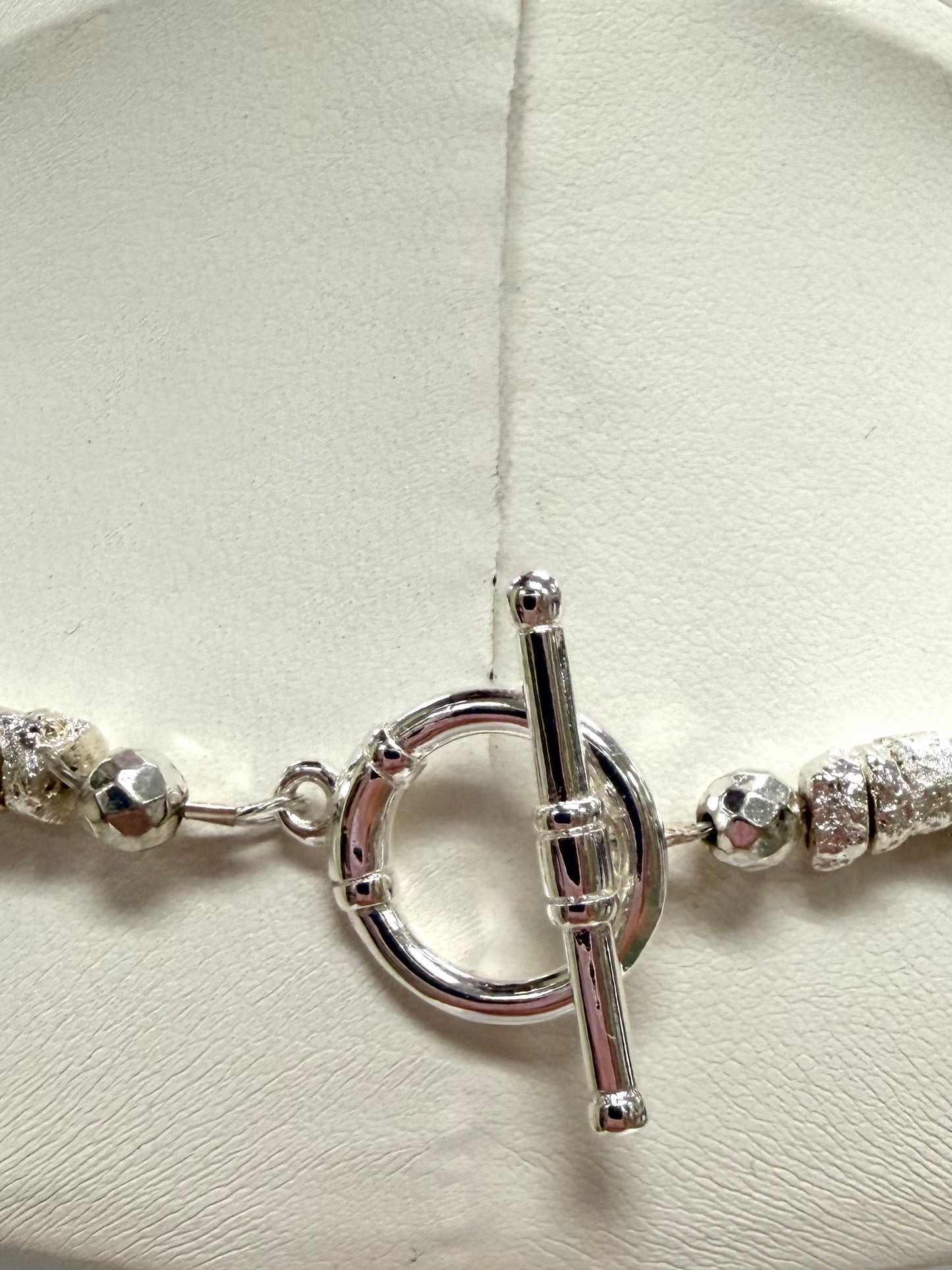 Silver Shores Crystal Pendant Necklace