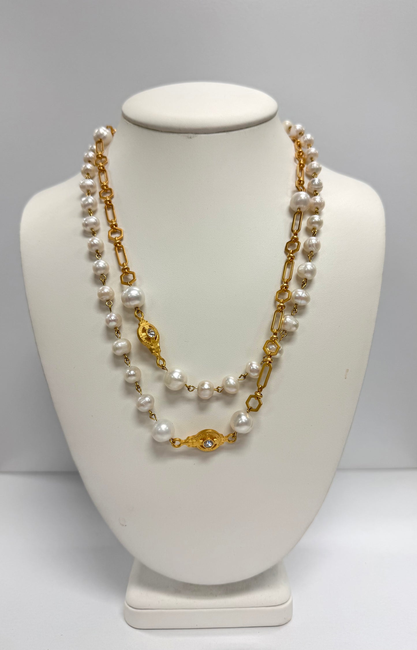 Golden Pearl Luxe Layered Necklace
