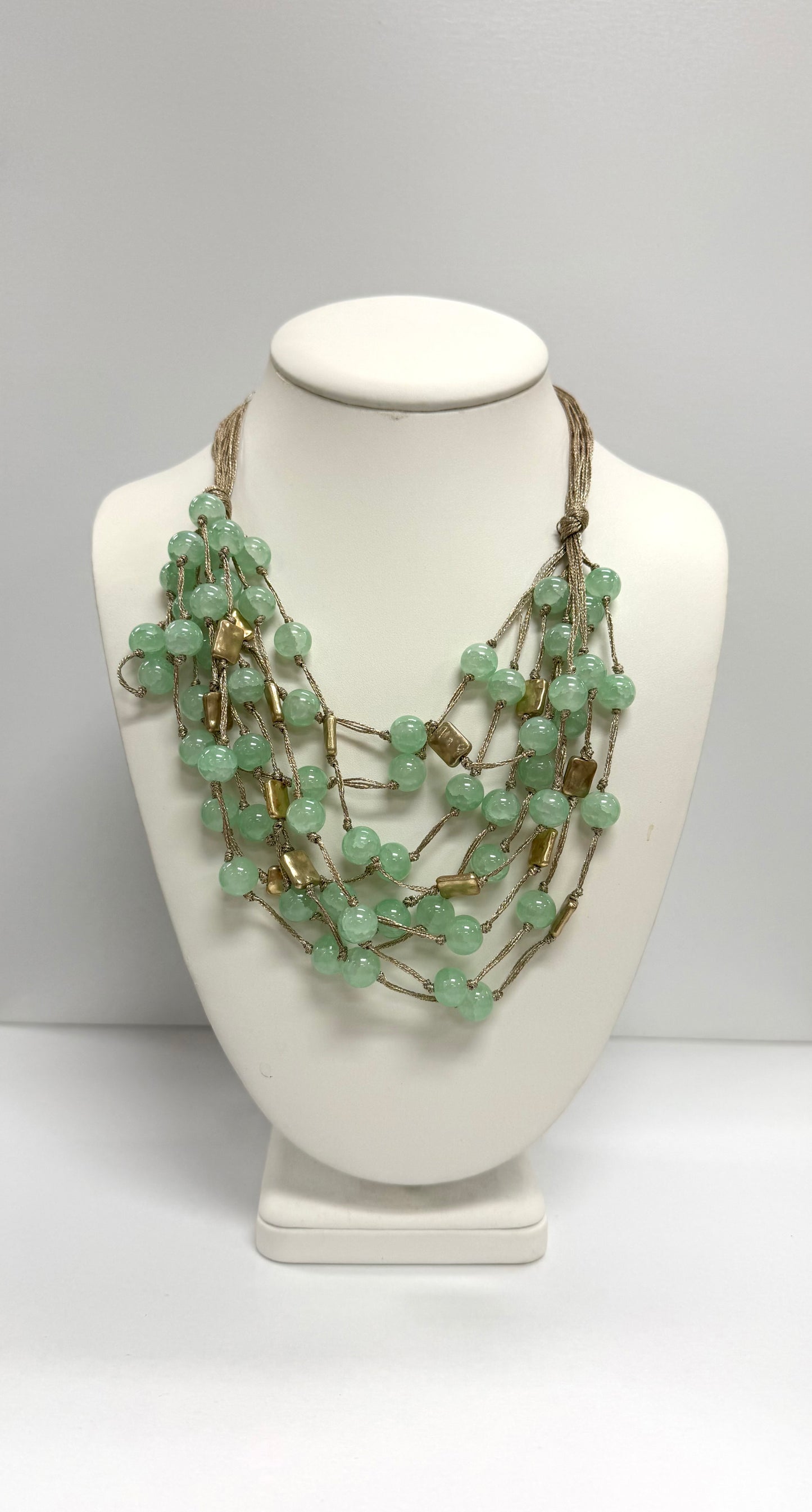 Seafoam Serenity Multi-Strand Necklace