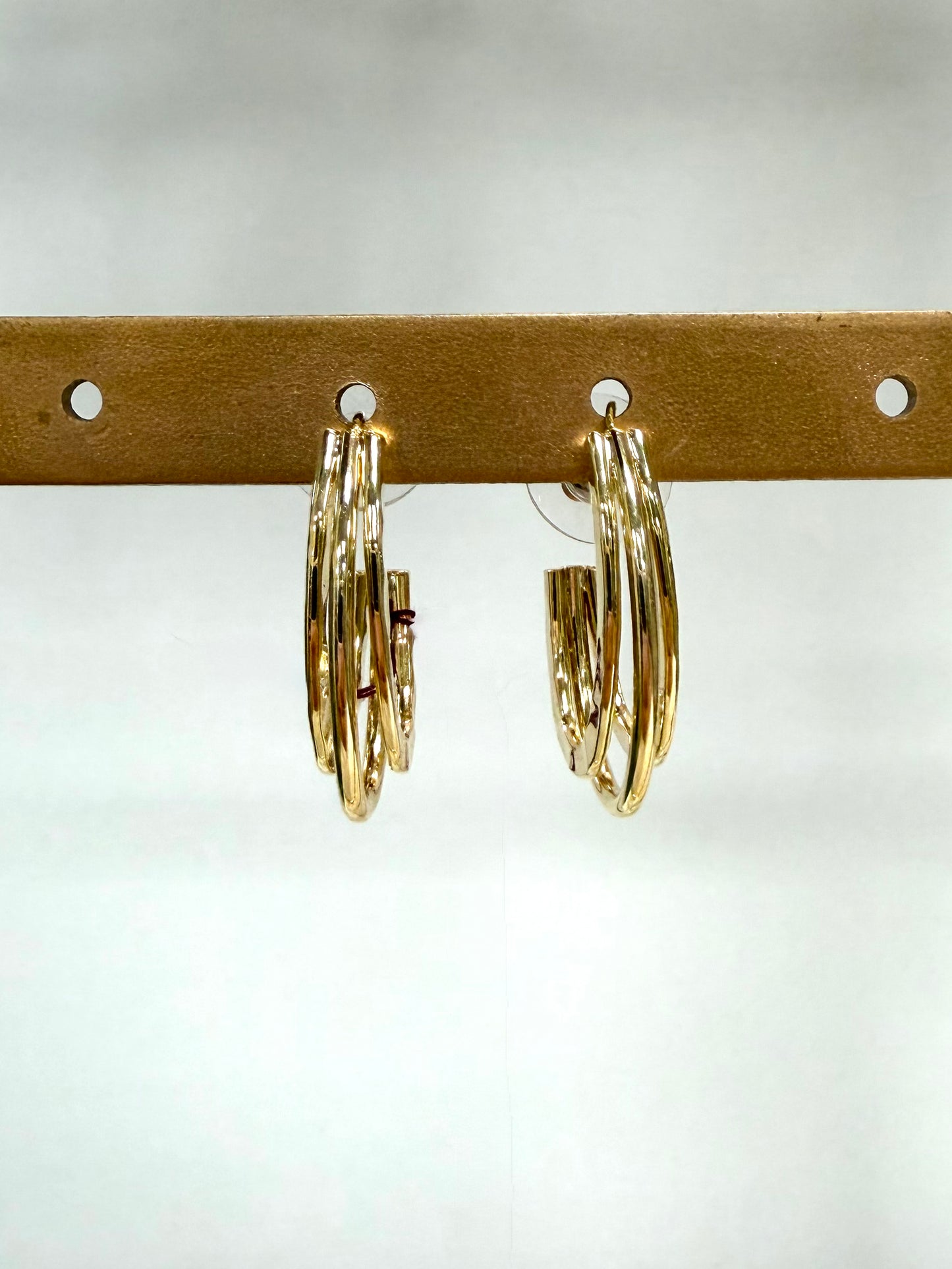 Golden Trio Hoop Earrings