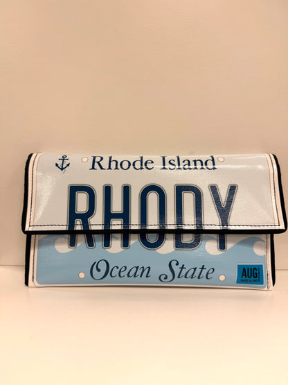 Kent Stetson RHODY License Plate Clutch