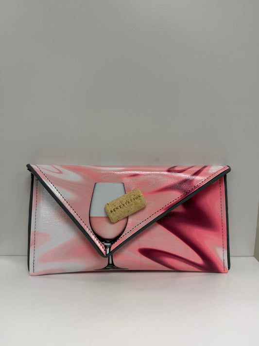 Kent Stetson Rosé Blush Wine Clutch