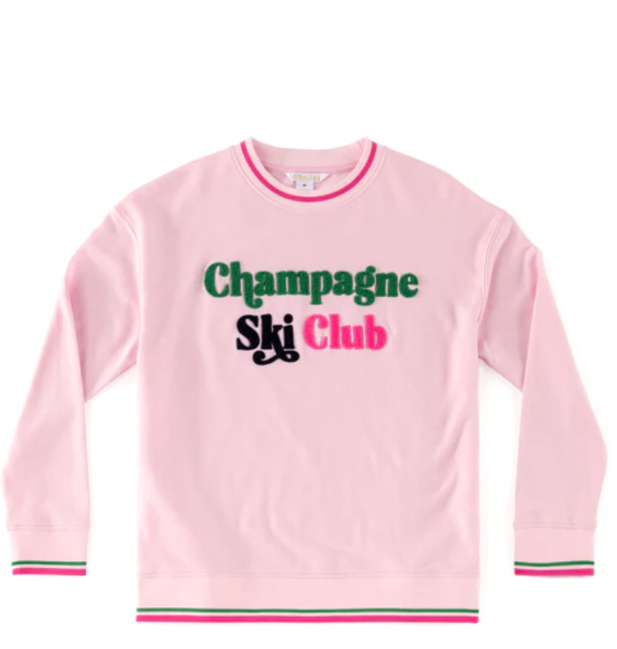 Champagne Ski Club Sweatshirt - Blush