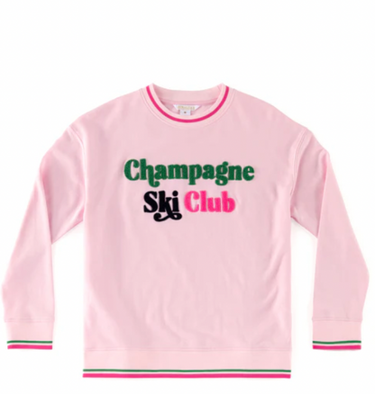 Champagne Ski Club Sweatshirt - Blush