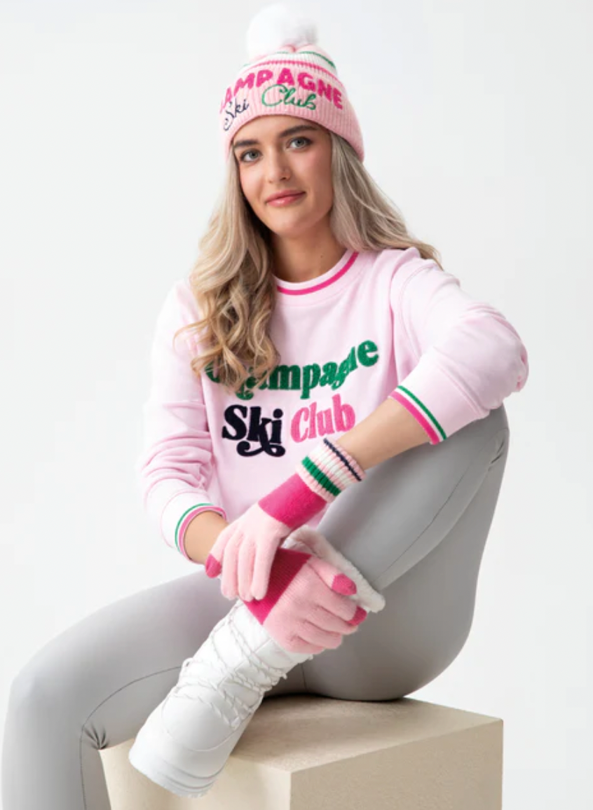 Champagne Ski Club Sweatshirt - Blush