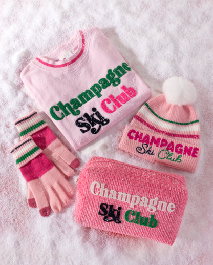 Champagne Ski Club Sweatshirt - Blush