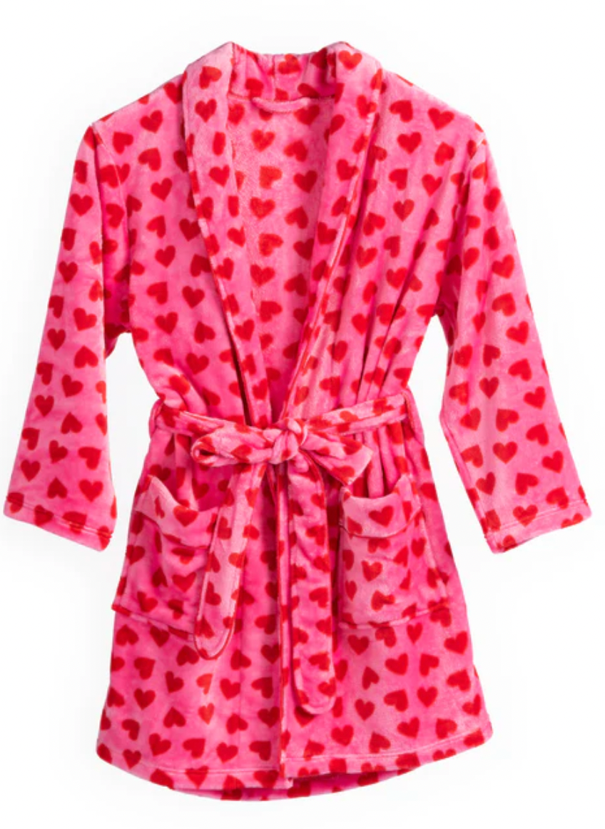 Hearts Robe - Pink