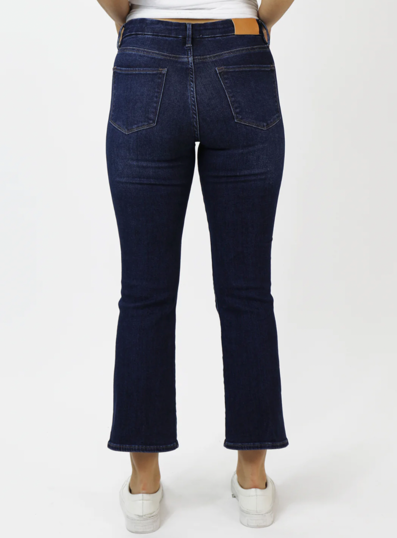 Jeanne Super High Rise Cropped Flare Jeans