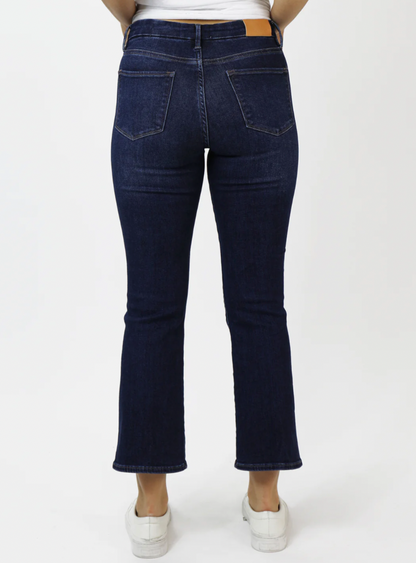 Jeanne Super High Rise Cropped Flare Jeans