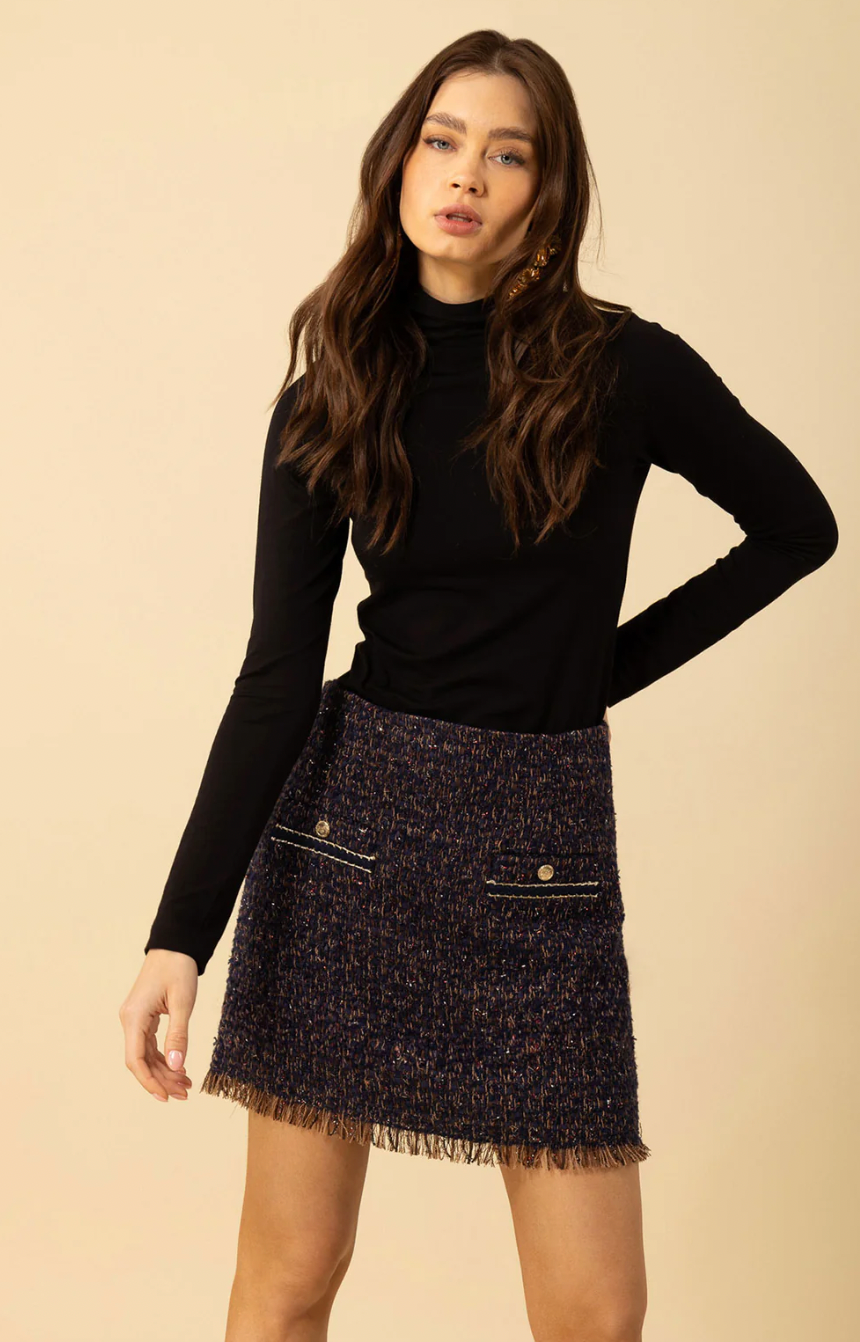 Paislee Tweed Skirt