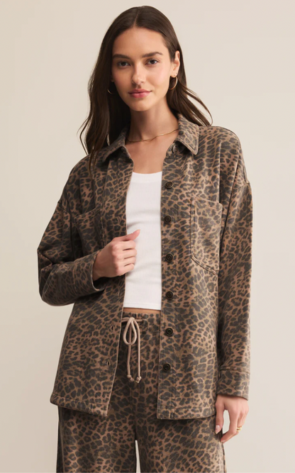 All Day Knit Leopard Jacket