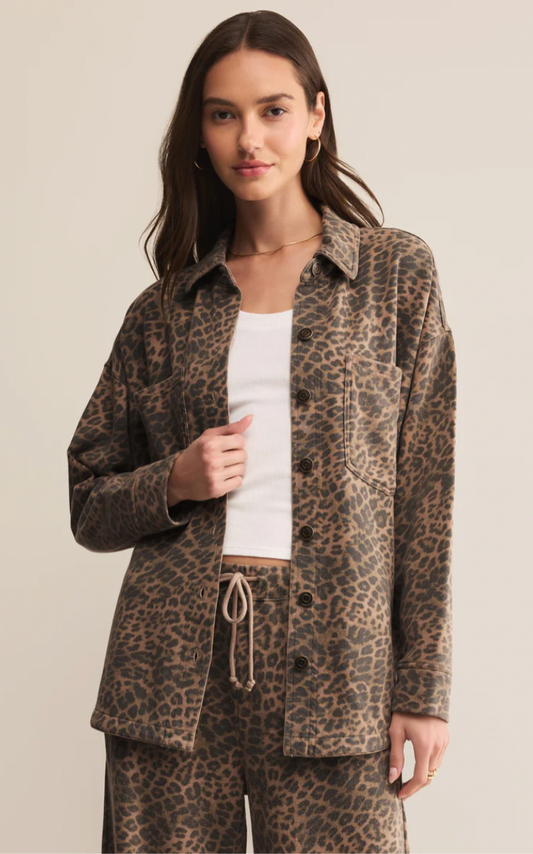 All Day Knit Leopard Jacket