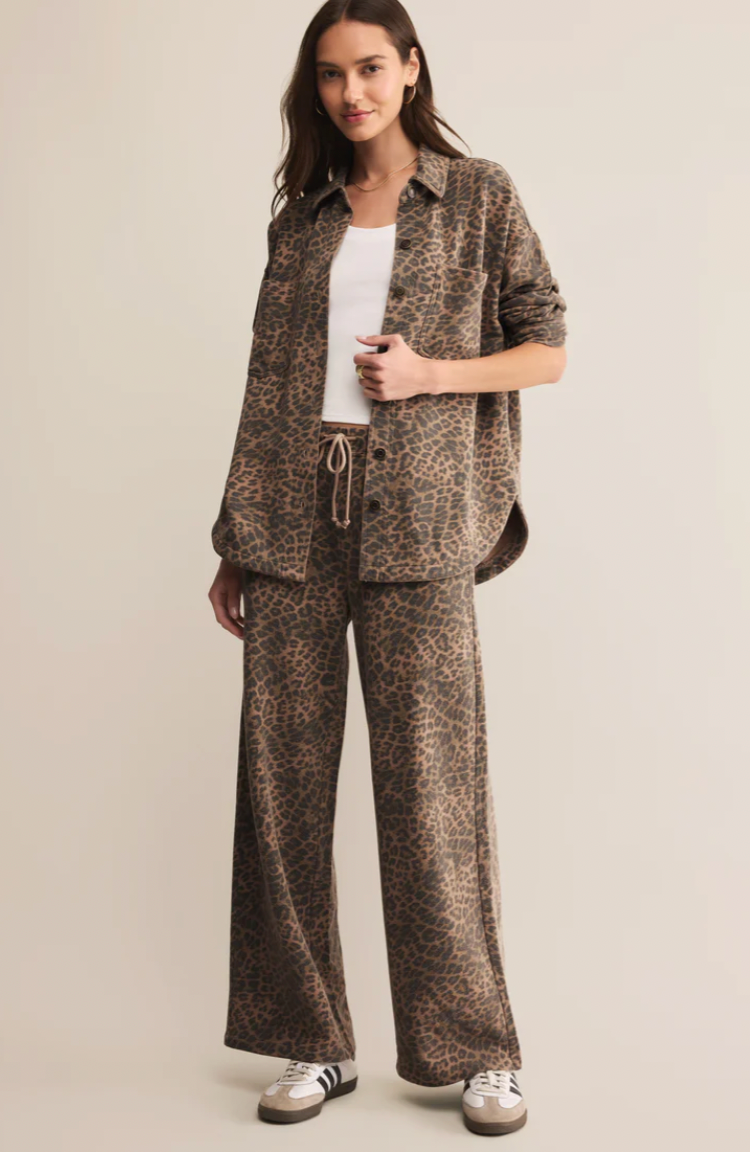 All Day Knit Leopard Jacket