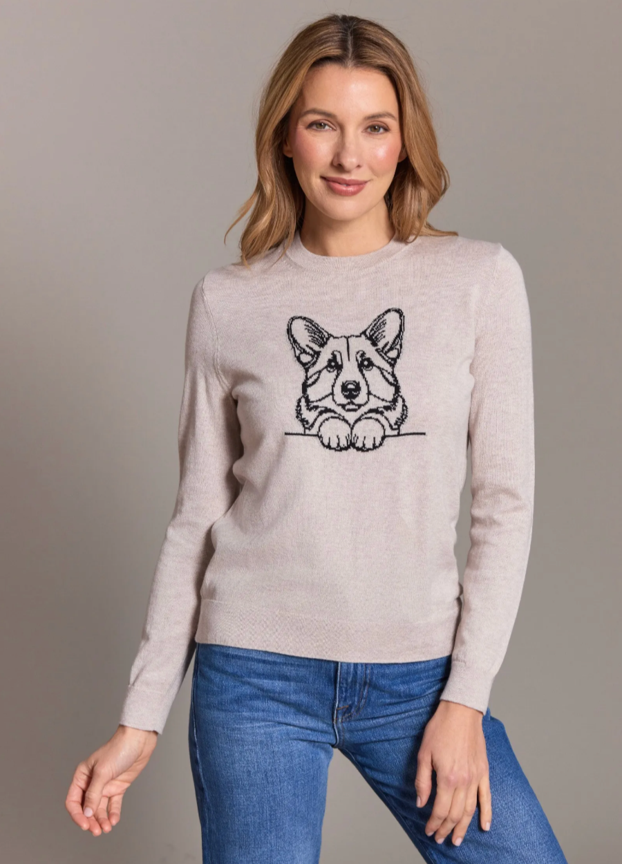 Cotton Cashmere Corgi Pullover