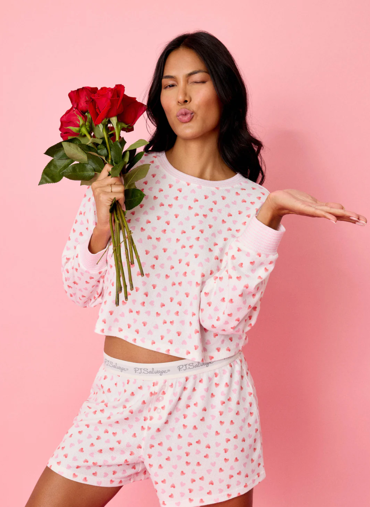 Boyfriend Boxer Heart to Heart PJ Short Set