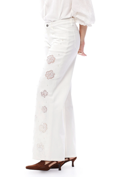 Mid Rise Wide Leg Jeans