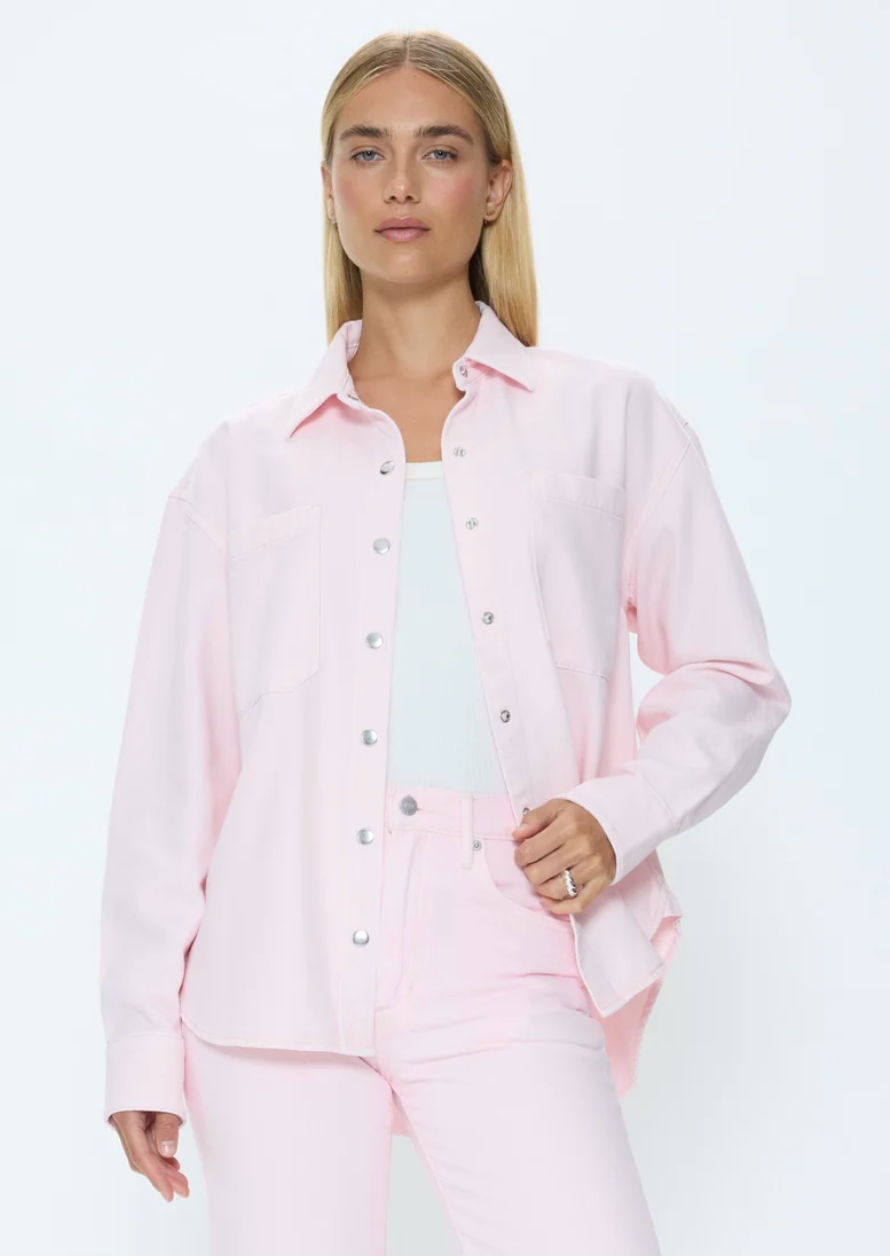 Elin Fluid Denim Shacket