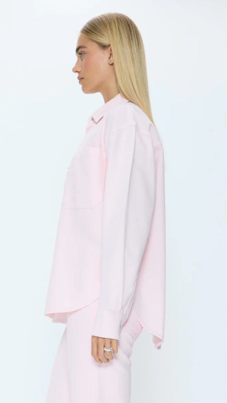 Elin Fluid Denim Shacket