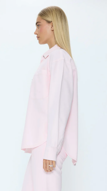 Elin Fluid Denim Shacket