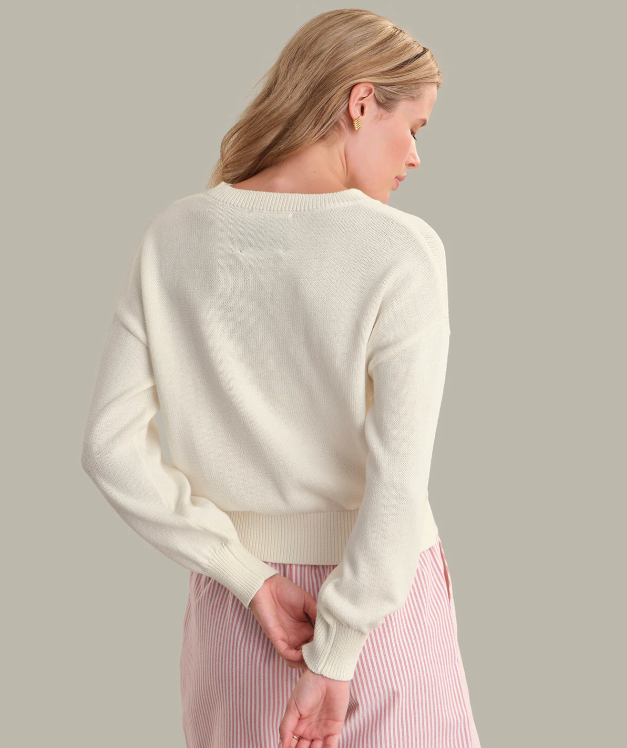 Clover: Market Graphic Cotton Sweater