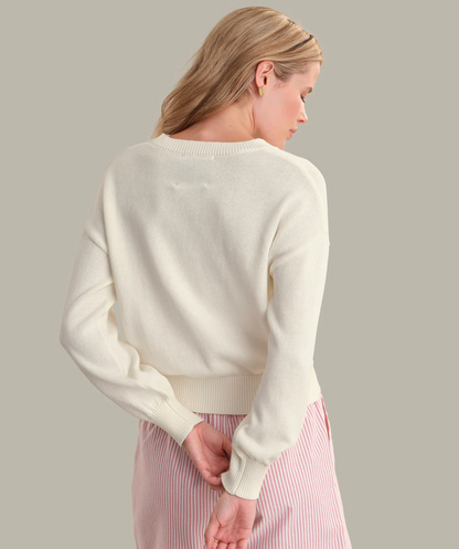 Clover: Market Graphic Cotton Sweater
