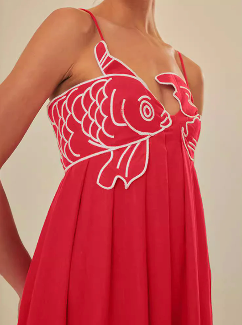 Coral Reef Escape Maxi Dress