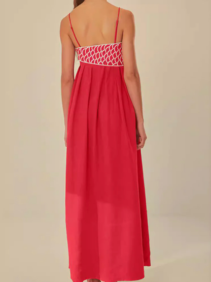 Coral Reef Escape Maxi Dress