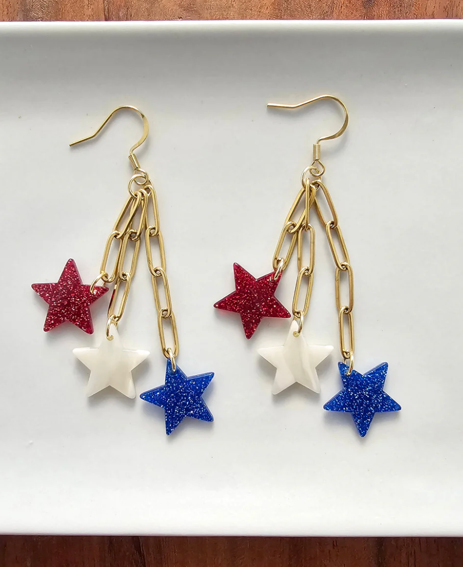 Firework Star Earrings