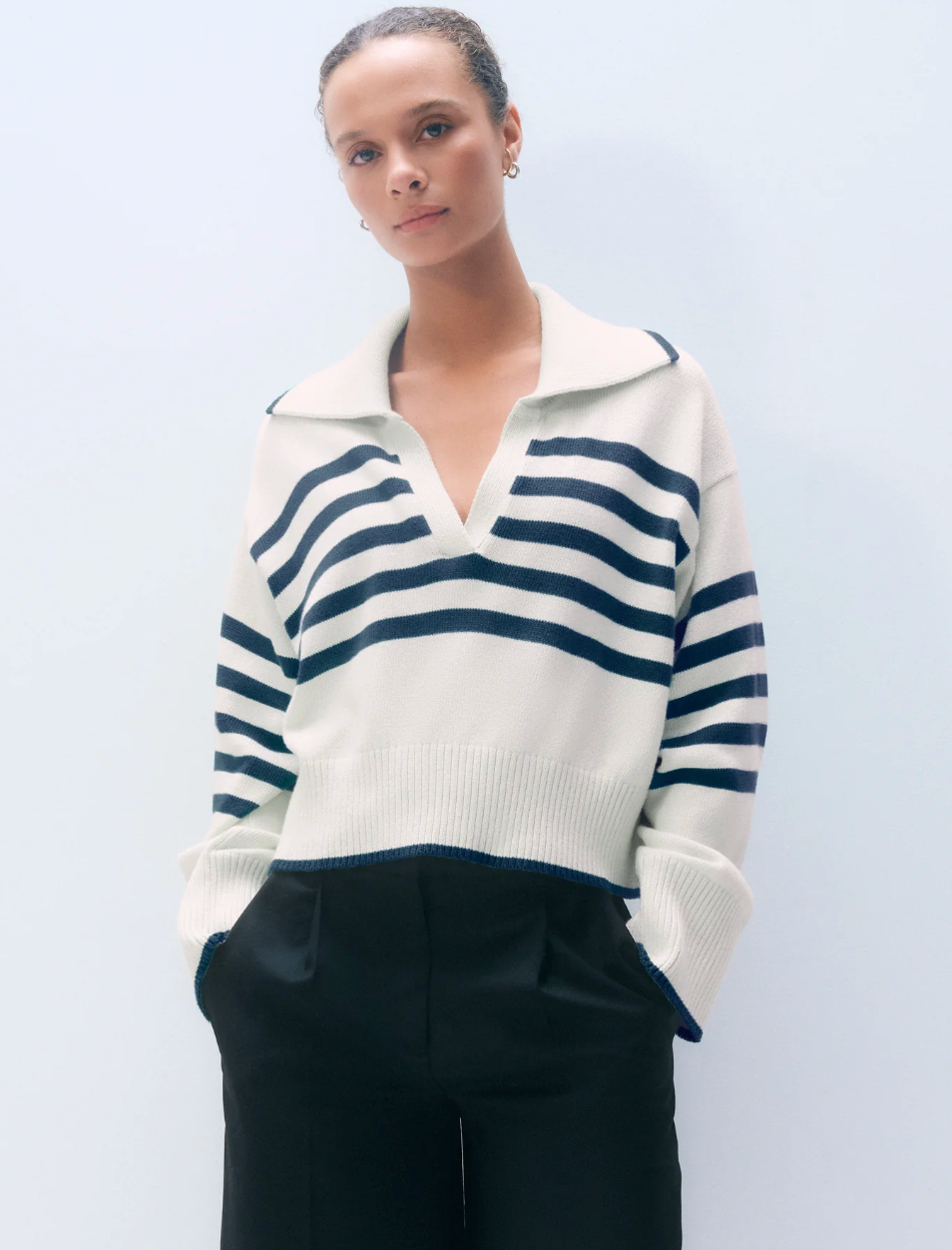 Varsity Cotton Striped Polo
