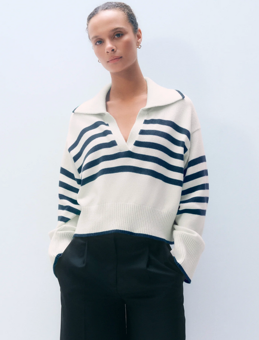 Varsity Cotton Striped Polo