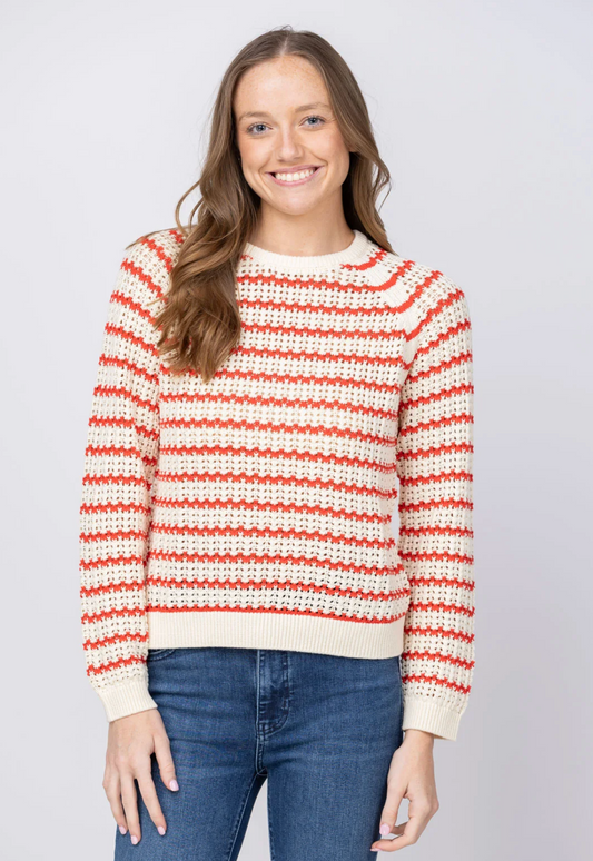 Stitches and Stripes Westin Pullover in Canvas Combo