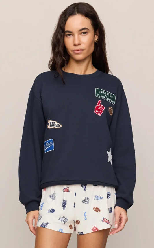 Boyfriend Patch Sweatshirt