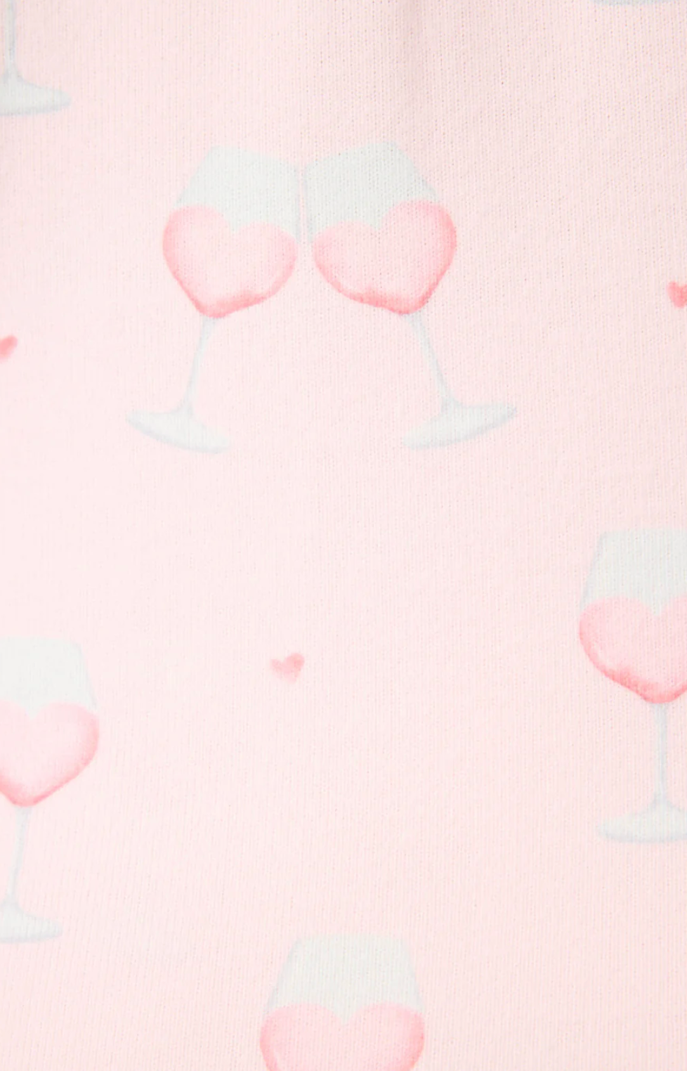 Happy Hour Wine Glass Print 3-Piece PJ Set